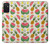 W3883 Fruit Pattern Hülle Schutzhülle Taschen und Leder Flip für Samsung Galaxy M52 5G