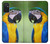 W3888 Macaw Face Bird Hülle Schutzhülle Taschen und Leder Flip für Samsung Galaxy M52 5G