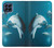 W3878 Dolphin Hülle Schutzhülle Taschen und Leder Flip für Samsung Galaxy M53