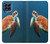 W3899 Sea Turtle Hülle Schutzhülle Taschen und Leder Flip für Samsung Galaxy M53