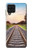 W3866 Railway Straight Train Track Hülle Schutzhülle Taschen und Leder Flip für Samsung Galaxy M22