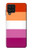 W3887 Lesbian Pride Flag Hülle Schutzhülle Taschen und Leder Flip für Samsung Galaxy M22
