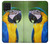 W3888 Macaw Face Bird Hülle Schutzhülle Taschen und Leder Flip für Samsung Galaxy M22