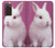 W3870 Cute Baby Bunny Hülle Schutzhülle Taschen Flip für Samsung Galaxy Z Fold2 5G