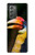 W3876 Colorful Hornbill Hülle Schutzhülle Taschen Flip für Samsung Galaxy Z Fold2 5G