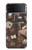 W3877 Dark Academia Hülle Schutzhülle Taschen Flip für Samsung Galaxy Z Flip 3 5G