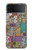 W3879 Retro Music Doodle Hülle Schutzhülle Taschen Flip für Samsung Galaxy Z Flip 3 5G