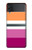 W3887 Lesbian Pride Flag Hülle Schutzhülle Taschen Flip für Samsung Galaxy Z Flip 3 5G