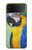 W3888 Macaw Face Bird Hülle Schutzhülle Taschen Flip für Samsung Galaxy Z Flip 3 5G