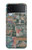 W3909 Vintage Poster Hülle Schutzhülle Taschen Flip für Samsung Galaxy Z Flip 3 5G