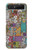 W3879 Retro Music Doodle Hülle Schutzhülle Taschen Flip für Samsung Galaxy Z Flip 5G