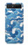 W3901 Aesthetic Storm Ocean Waves Hülle Schutzhülle Taschen Flip für Samsung Galaxy Z Flip 5G