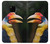 W3876 Colorful Hornbill Hülle Schutzhülle Taschen und Leder Flip für Huawei Mate 20 Pro