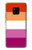 W3887 Lesbian Pride Flag Hülle Schutzhülle Taschen und Leder Flip für Huawei Mate 20 Pro