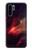 W3897 Red Nebula Space Hülle Schutzhülle Taschen und Leder Flip für Huawei P30 Pro