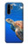 W3898 Sea Turtle Hülle Schutzhülle Taschen und Leder Flip für Huawei P30 Pro