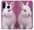 W3870 Cute Baby Bunny Hülle Schutzhülle Taschen und Leder Flip für Huawei P30 lite