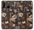 W3877 Dark Academia Hülle Schutzhülle Taschen und Leder Flip für Huawei P30 lite