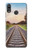 W3866 Railway Straight Train Track Hülle Schutzhülle Taschen und Leder Flip für Huawei P20 Lite