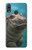 W3871 Cute Baby Hippo Hippopotamus Hülle Schutzhülle Taschen und Leder Flip für Huawei P20 Lite