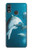 W3878 Dolphin Hülle Schutzhülle Taschen und Leder Flip für Huawei P20 Lite