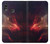 W3897 Red Nebula Space Hülle Schutzhülle Taschen und Leder Flip für Huawei P20 Lite