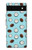 W3860 Coconut Dot Pattern Hülle Schutzhülle Taschen und Leder Flip für Google Pixel 6a