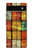 W3861 Colorful Container Block Hülle Schutzhülle Taschen und Leder Flip für Google Pixel 6a
