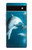 W3878 Dolphin Hülle Schutzhülle Taschen und Leder Flip für Google Pixel 6a