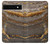 W3886 Gray Marble Rock Hülle Schutzhülle Taschen und Leder Flip für Google Pixel 6a