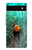 W3893 Ocellaris clownfish Hülle Schutzhülle Taschen und Leder Flip für Google Pixel 6a