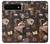 W3877 Dark Academia Hülle Schutzhülle Taschen und Leder Flip für Google Pixel 6
