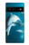 W3878 Dolphin Hülle Schutzhülle Taschen und Leder Flip für Google Pixel 6
