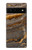 W3886 Gray Marble Rock Hülle Schutzhülle Taschen und Leder Flip für Google Pixel 6