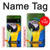 W3888 Macaw Face Bird Hülle Schutzhülle Taschen und Leder Flip für Google Pixel 6