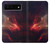 W3897 Red Nebula Space Hülle Schutzhülle Taschen und Leder Flip für Google Pixel 6