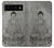 W3873 Buddha Line Art Hülle Schutzhülle Taschen und Leder Flip für Google Pixel 6 Pro