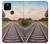 W3866 Railway Straight Train Track Hülle Schutzhülle Taschen und Leder Flip für Google Pixel 5