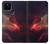 W3897 Red Nebula Space Hülle Schutzhülle Taschen und Leder Flip für Google Pixel 5