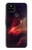 W3897 Red Nebula Space Hülle Schutzhülle Taschen und Leder Flip für Google Pixel 4a 5G