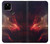 W3897 Red Nebula Space Hülle Schutzhülle Taschen und Leder Flip für Google Pixel 4a 5G