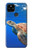 W3898 Sea Turtle Hülle Schutzhülle Taschen und Leder Flip für Google Pixel 4a 5G