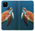 W3899 Sea Turtle Hülle Schutzhülle Taschen und Leder Flip für Google Pixel 4a 5G