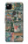 W3909 Vintage Poster Hülle Schutzhülle Taschen und Leder Flip für Google Pixel 4a