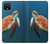 W3899 Sea Turtle Hülle Schutzhülle Taschen und Leder Flip für Google Pixel 4