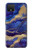 W3906 Navy Blue Purple Marble Hülle Schutzhülle Taschen und Leder Flip für Google Pixel 4