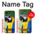 W3888 Macaw Face Bird Hülle Schutzhülle Taschen und Leder Flip für Google Pixel 3a