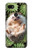 W3863 Pygmy Hedgehog Dwarf Hedgehog Paint Hülle Schutzhülle Taschen und Leder Flip für Google Pixel 3a XL