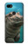W3871 Cute Baby Hippo Hippopotamus Hülle Schutzhülle Taschen und Leder Flip für Google Pixel 3a XL