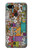 W3879 Retro Music Doodle Hülle Schutzhülle Taschen und Leder Flip für Google Pixel 3a XL